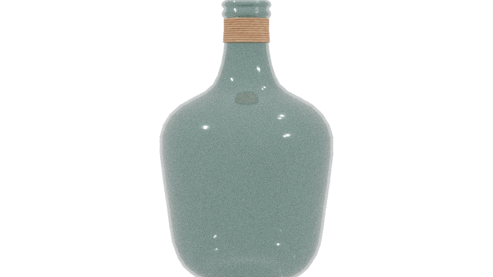 Botella Cabernet with Raffia 3D Model - Professional 3D Model Render 3