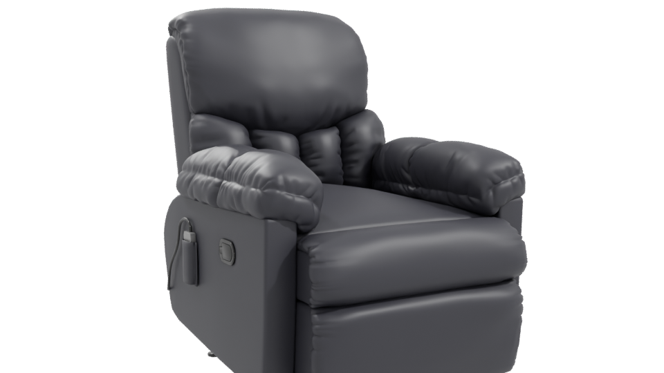Comfortable Recliner Armchair 3D Model - Professional 3D Model Render 10