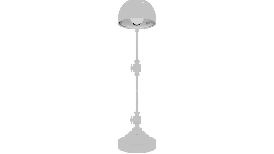 Sleek Metal Table Lamp 3D Model - Professional 3D Model Render 2