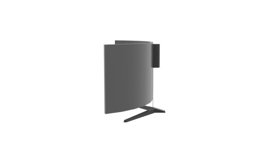 Curved Ultra-Wide Monitor 3D Model - Professional 3D Model Render 2