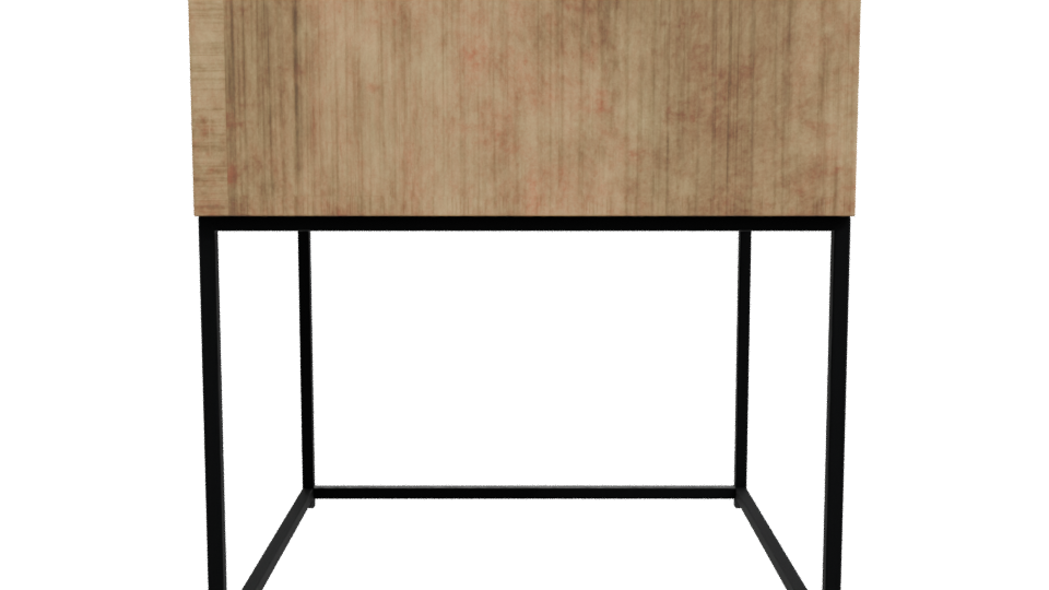 Stylish Wooden Side Table 3D - Professional 3D Model Render 11