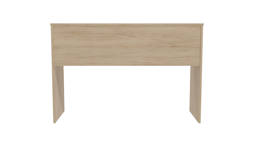 Minimalist Wooden Desk Model - Professional 3D Model Render 11