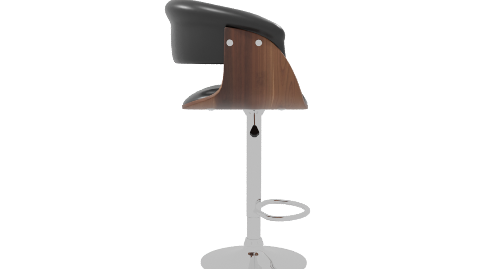 Modern Adjustable Bar Stool 3D - Professional 3D Model Render 8