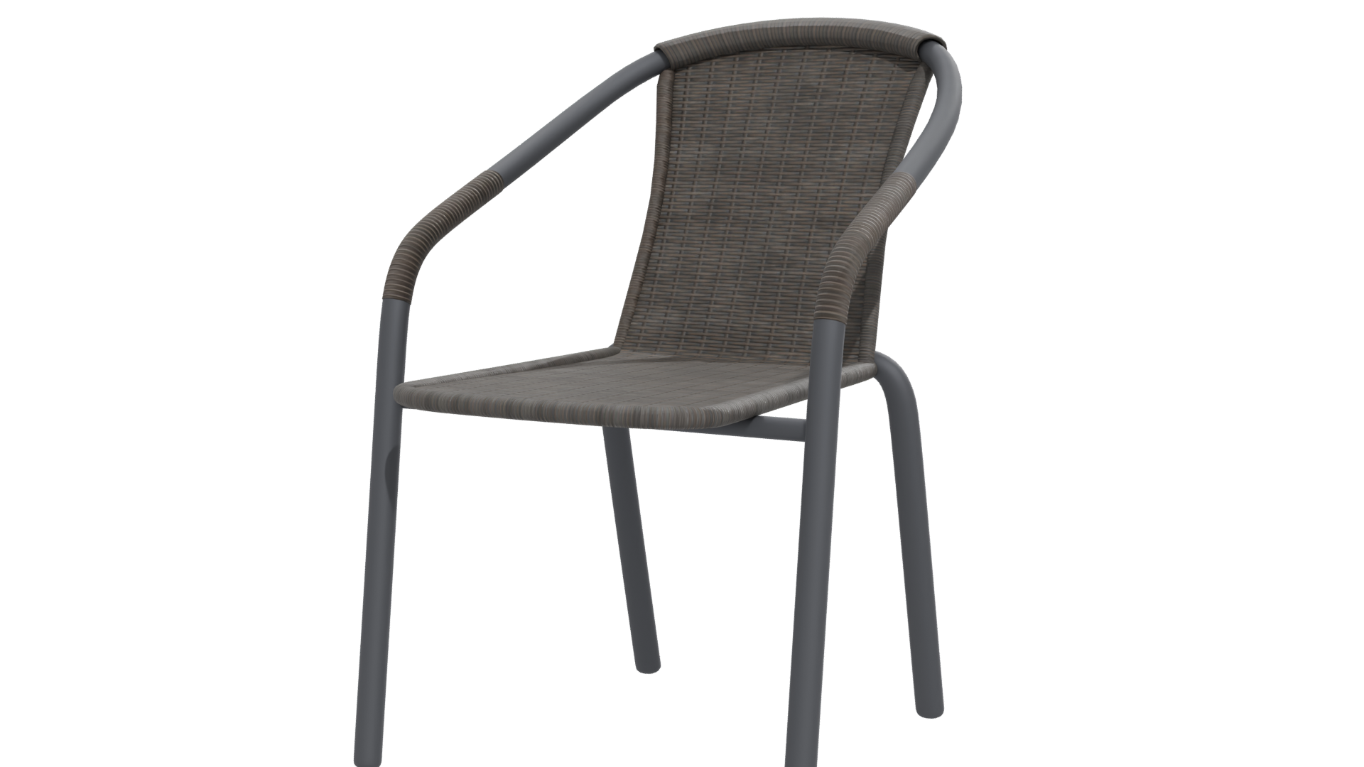 Stylish Outdoor Dining Chair 3D Model - Professional 3D Model Render 12