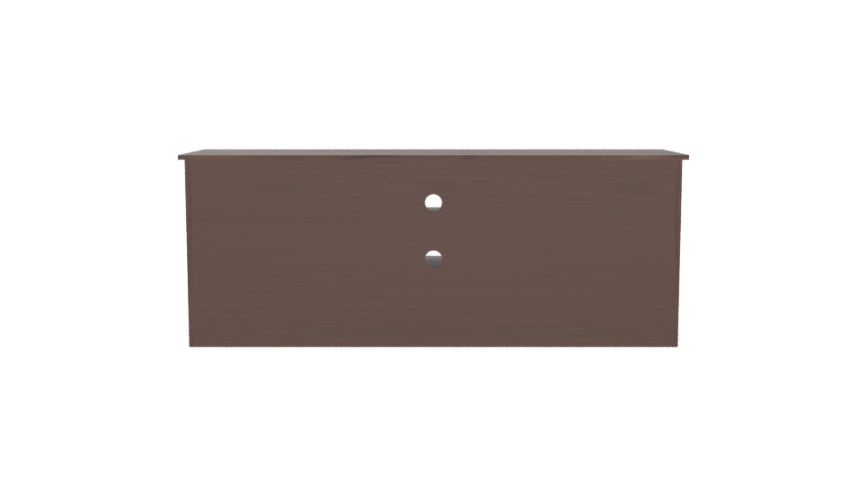 Stylish Wooden TV Stand Model - Professional 3D Model Render 5