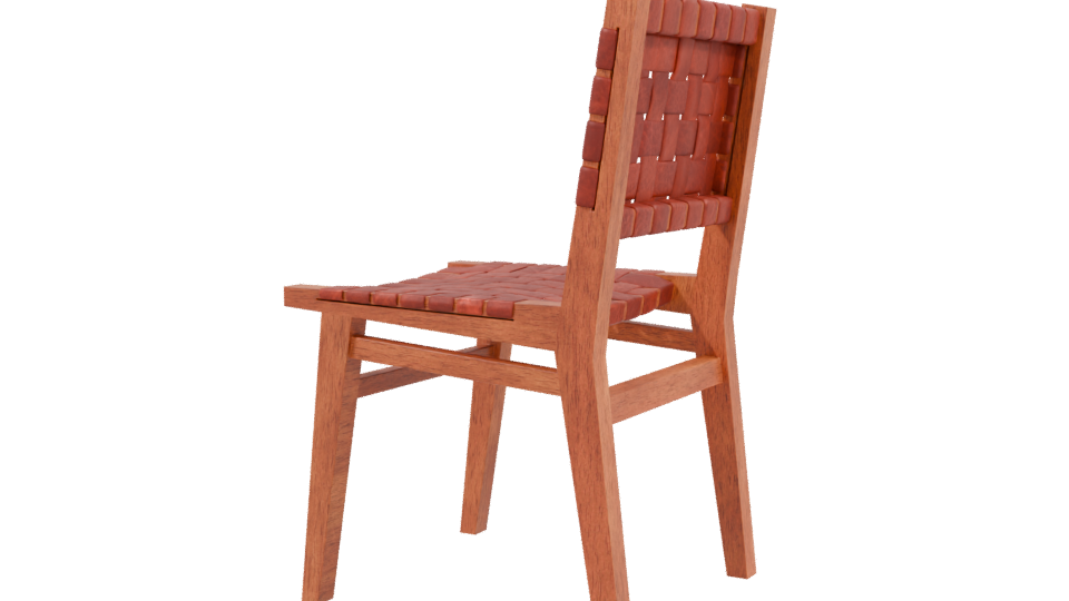 Stylish Woven Dining Chair 3D - Professional 3D Model Render 3