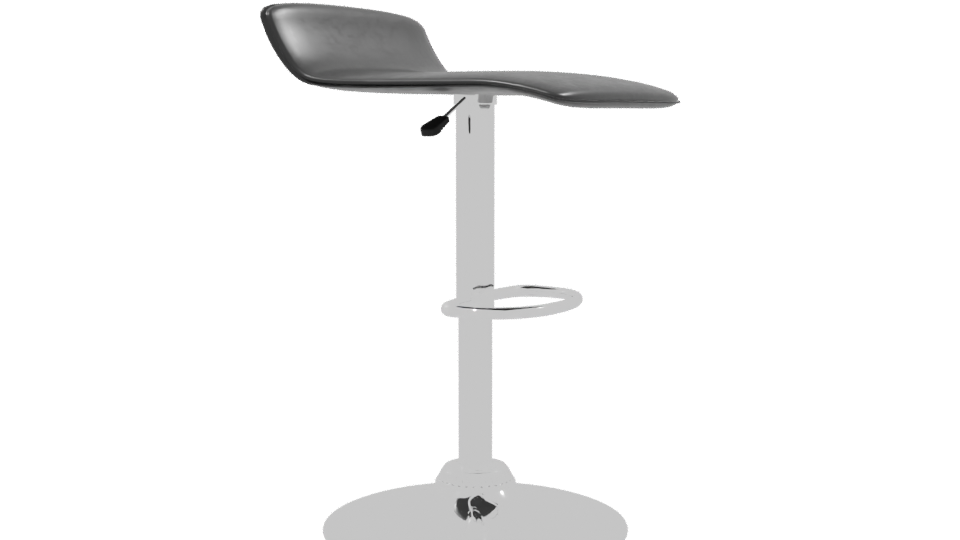 Modern Bar Stool 3D Model - Professional 3D Model Render 9