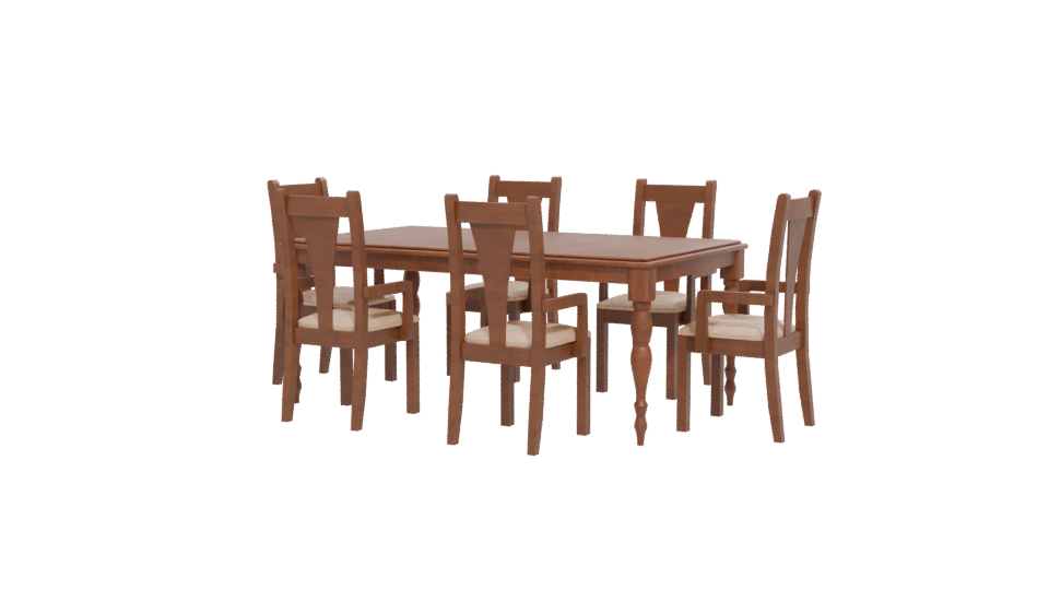 New Fiorentina Dining Set 3D - Professional 3D Model Render 12