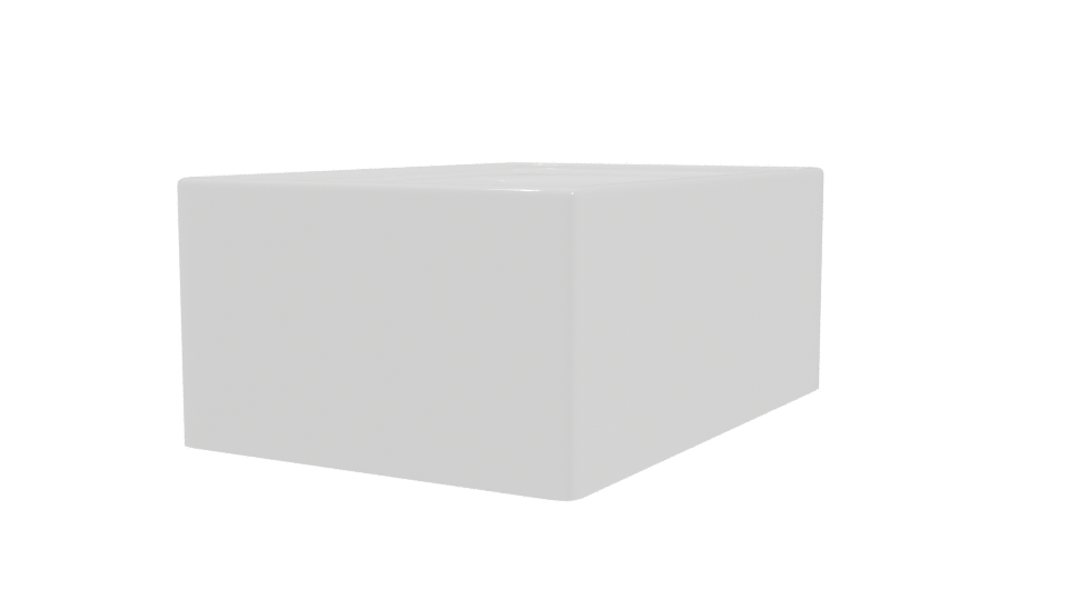 Elegant Freestanding Bathtub Model - Professional 3D Model Render 3