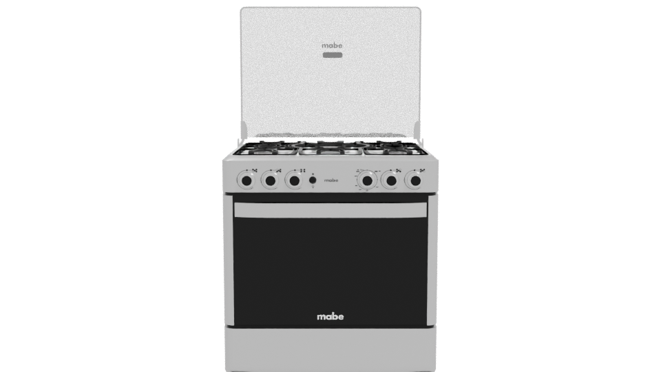 Stylish Freestanding Gas Stove Model - Professional 3D Model Render 11