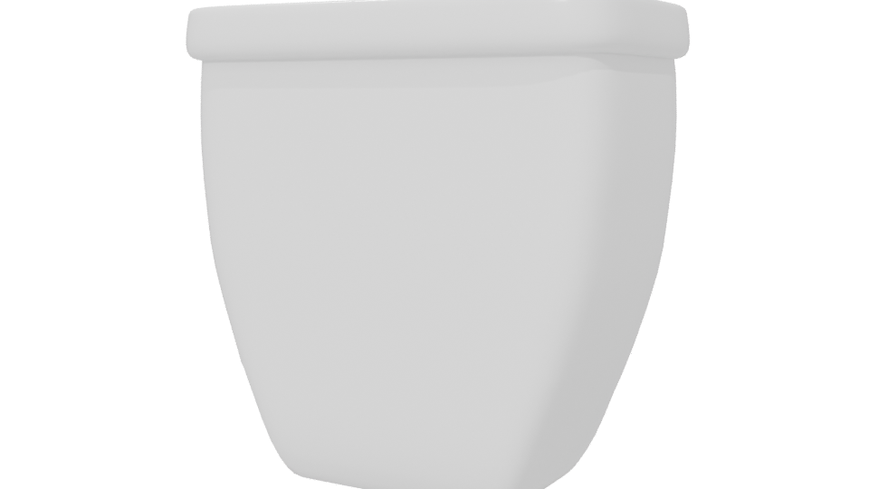 Stylish Minimalist Toilet Model - Professional 3D Model Render 6