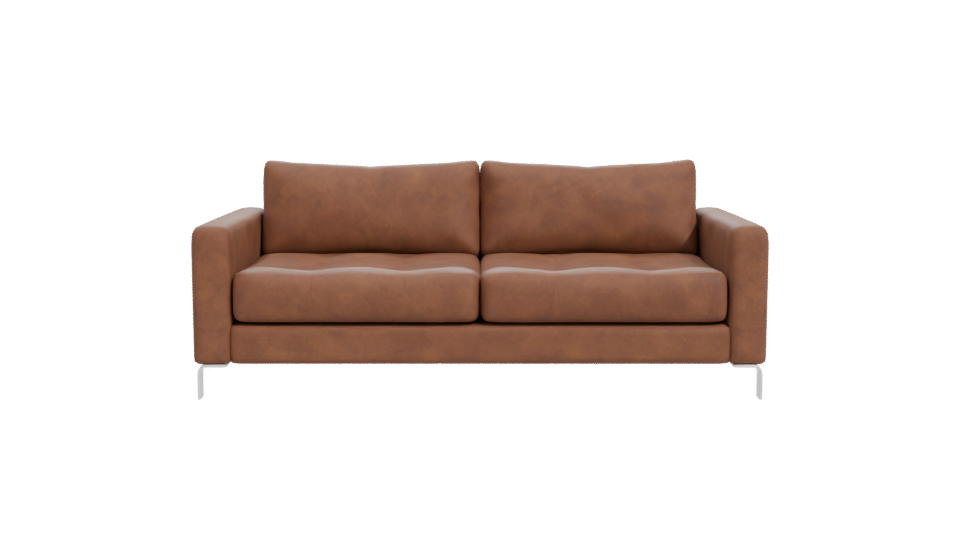 Contemporary Leather Sofa Model - Professional 3D Model Render 11
