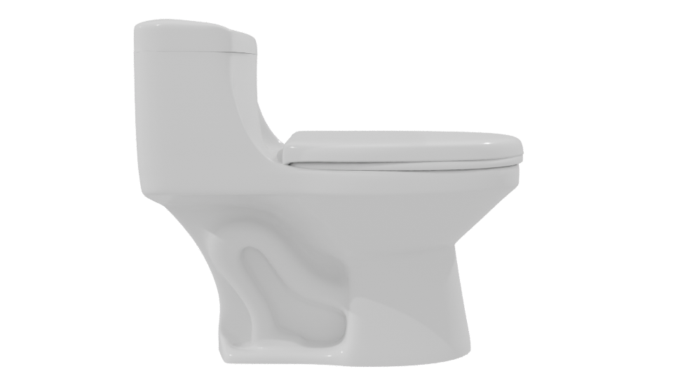 Modern Bathroom Toilet 3D Model - Professional 3D Model Render 8