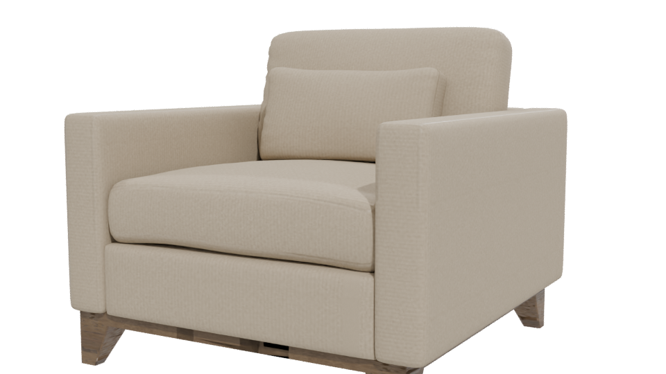 Stylish Modern Armchair 3D - Professional 3D Model Render 12