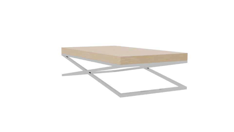 Minimalist Wooden Coffee Table 3D - Professional 3D Model Render 7