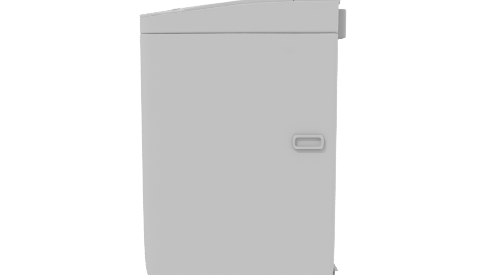 Contemporary Top-Loading Washing Machine 3D Model - Professional 3D Model Render 2