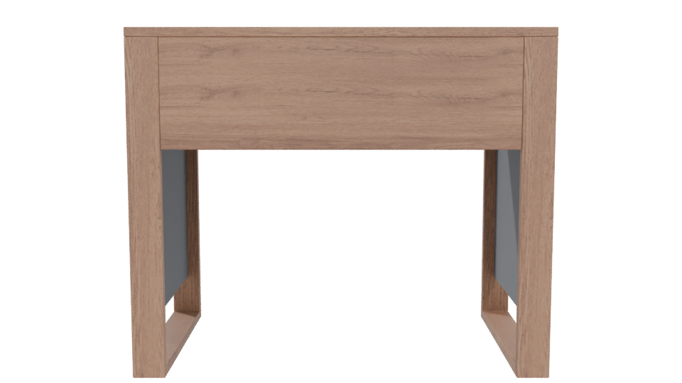 Stylish Modern Wooden Writing Desk 3D Model - Professional 3D Model Render 5