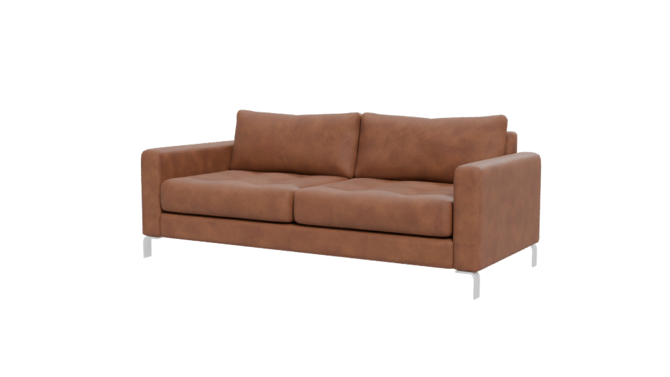 Contemporary Leather Sofa Model - Professional 3D Model Render 12