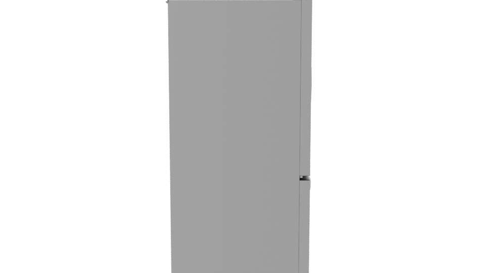 Sleek Stainless Steel Kitchen Refrigerator 3D Model - Professional 3D Model Render 8