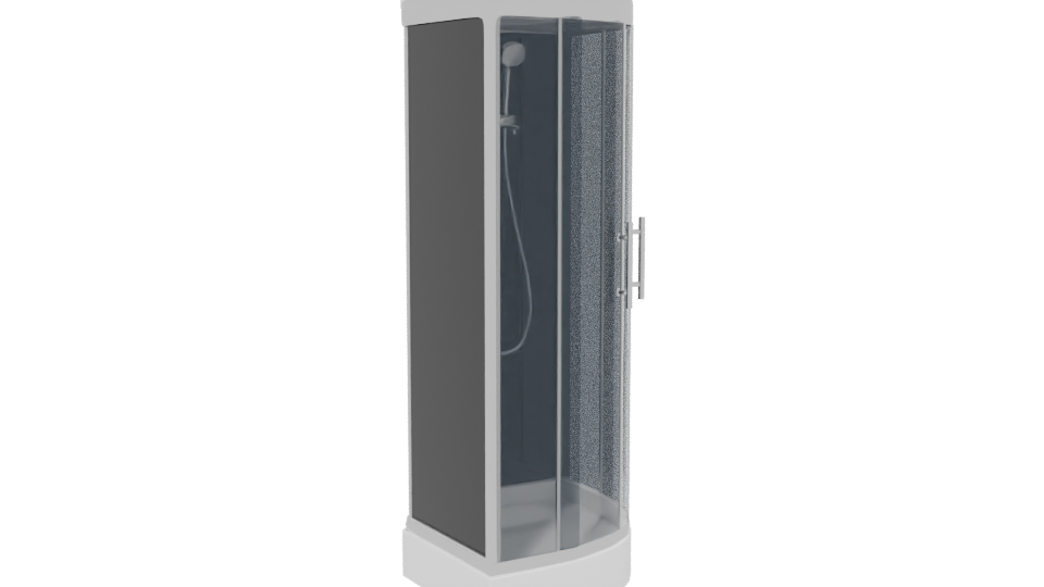 Modern Vertical Storage Cabinet Model - Professional 3D Model Render 13