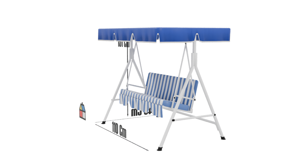 Model 7ea1b5d9 Outdoor Lounge Chair 3D - Professional 3D Model Render 4