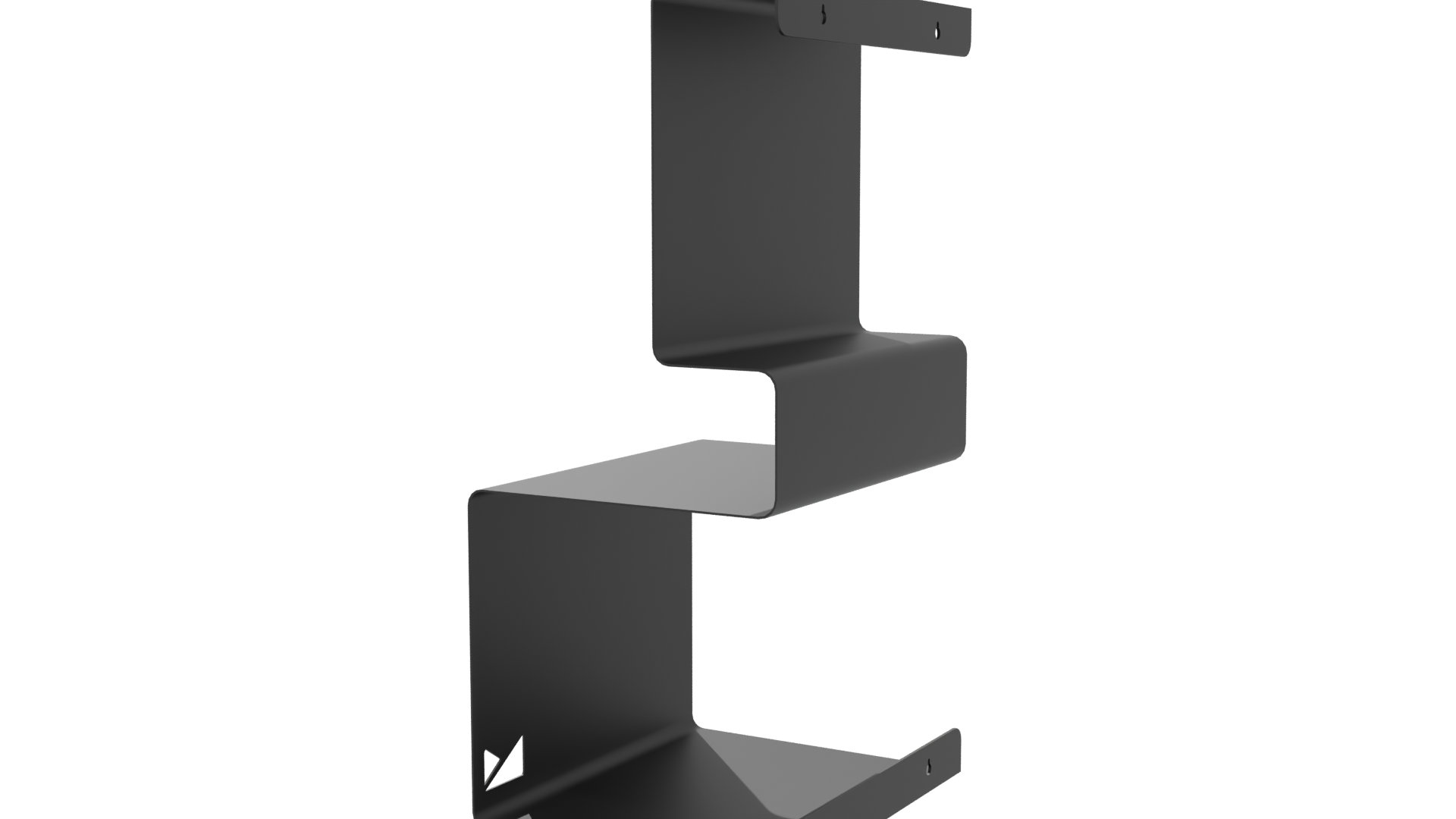 Contemporary Minimalist Metal Shelf Unit 3D Model - Professional 3D Model Render 6