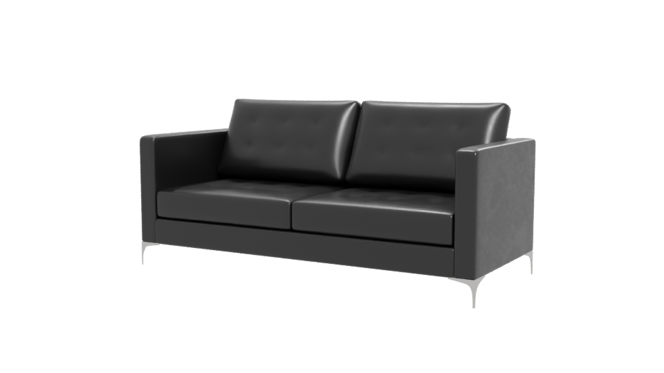 Contemporary Black Sofa 3D Model - Professional 3D Model Render 12