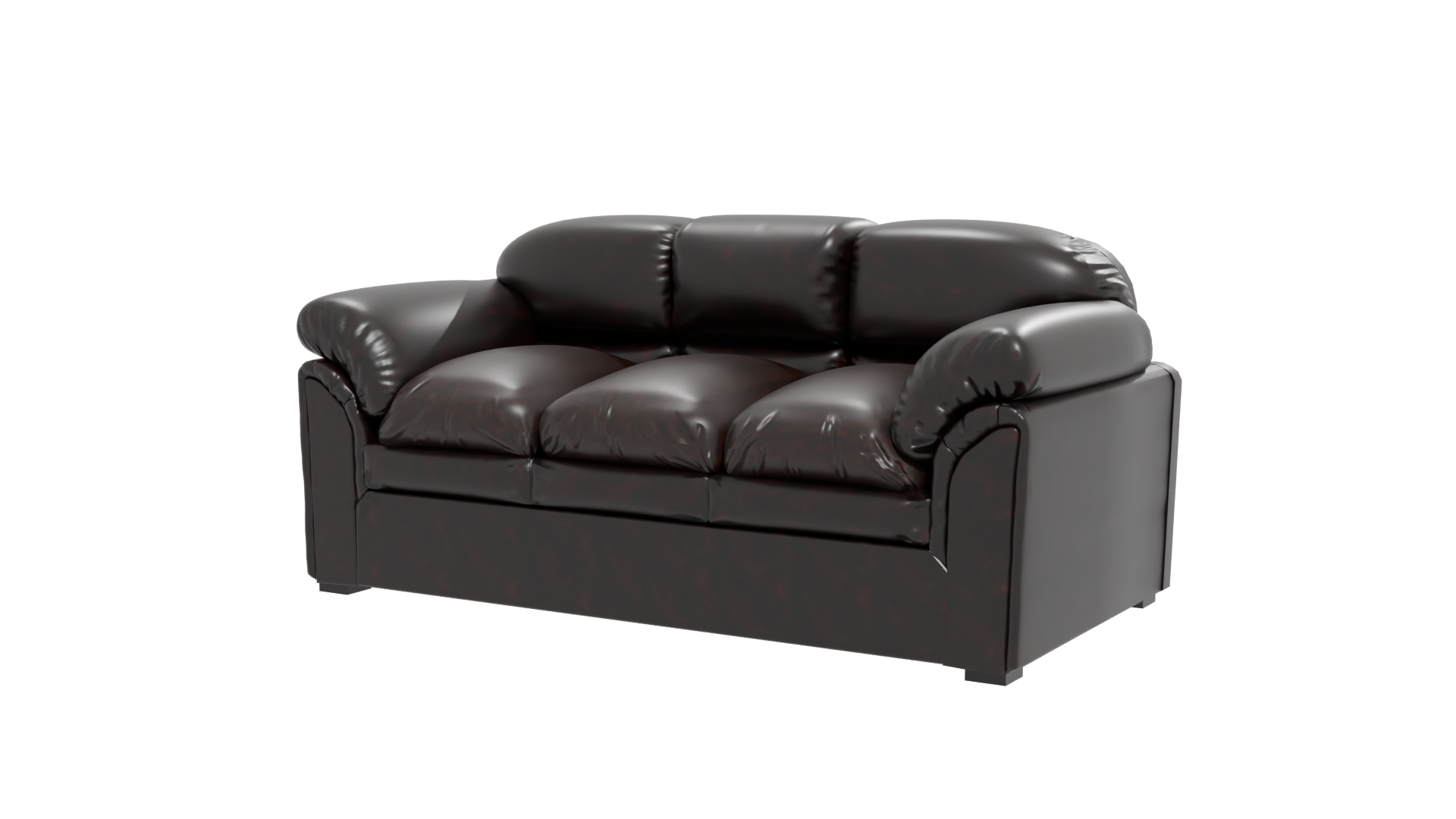 Luxurious Leather Sofa 3D Model - Professional 3D Model Render 12