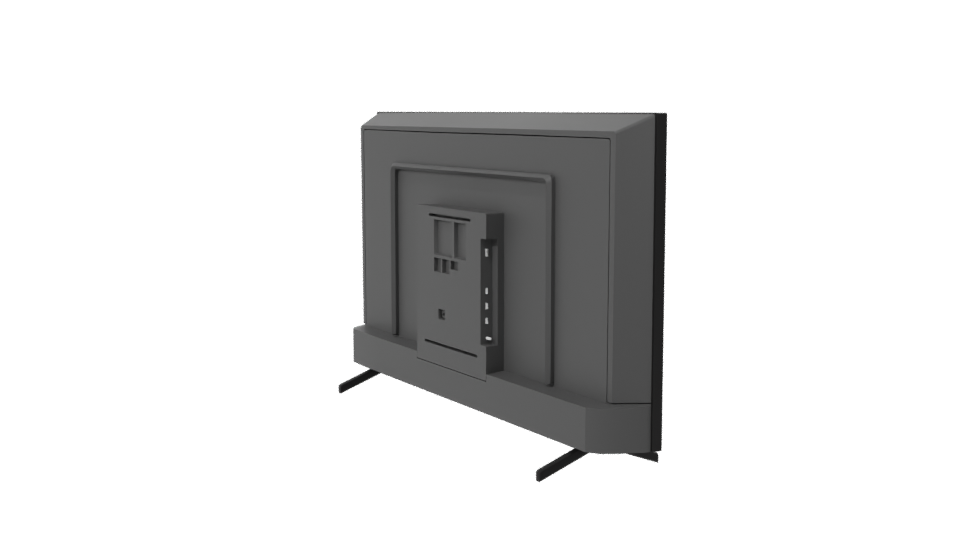 Sleek Flat Screen TV Model - Professional 3D Model Render 7