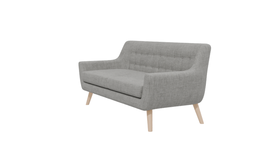 Modern Two-Seat Sofa 3D - Professional 3D Model Render 13