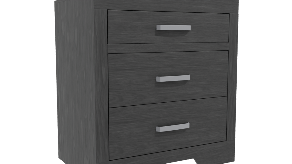 Buró Austria Gris 3D Model - Professional 3D Model Render 10