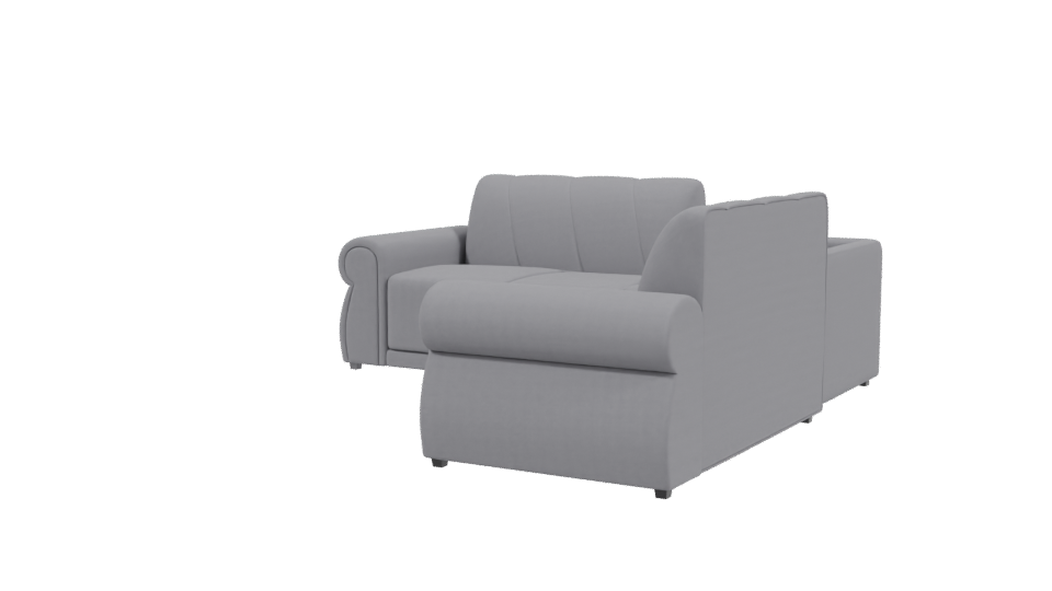 Stylish Modern Sectional Sofa 3D Model - Professional 3D Model Render 3