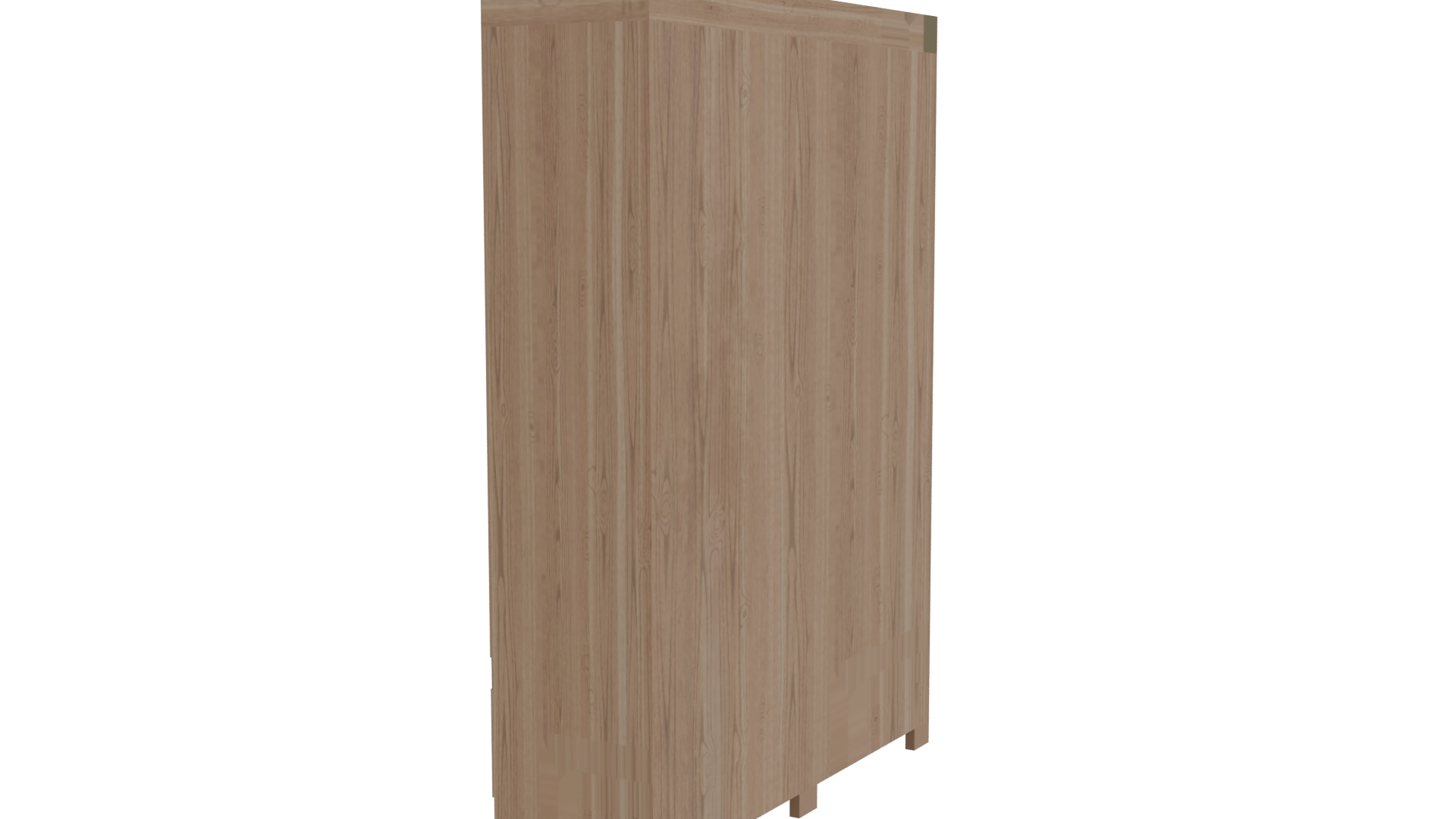 Stylish Wooden Wardrobe 3D - Professional 3D Model Render 3