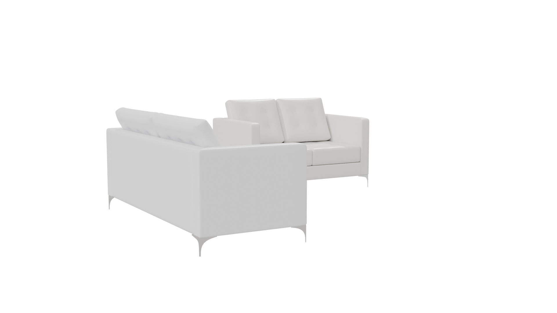 Luxurious Modern Sectional Sofa 3D Model - Professional 3D Model Render 7