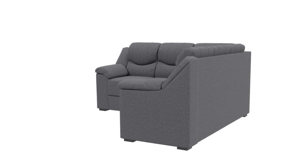 Stylish Corner Sofa Design 3D - Professional 3D Model Render 3