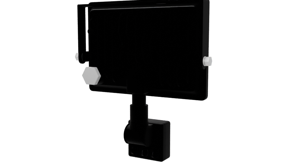 Motion Sensor LED Floodlight Model - Professional 3D Model Render 6