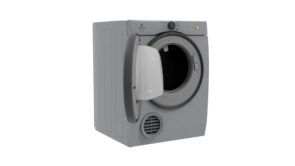 Modern Household Dryer 3D Model - Professional 3D Model Render 10
