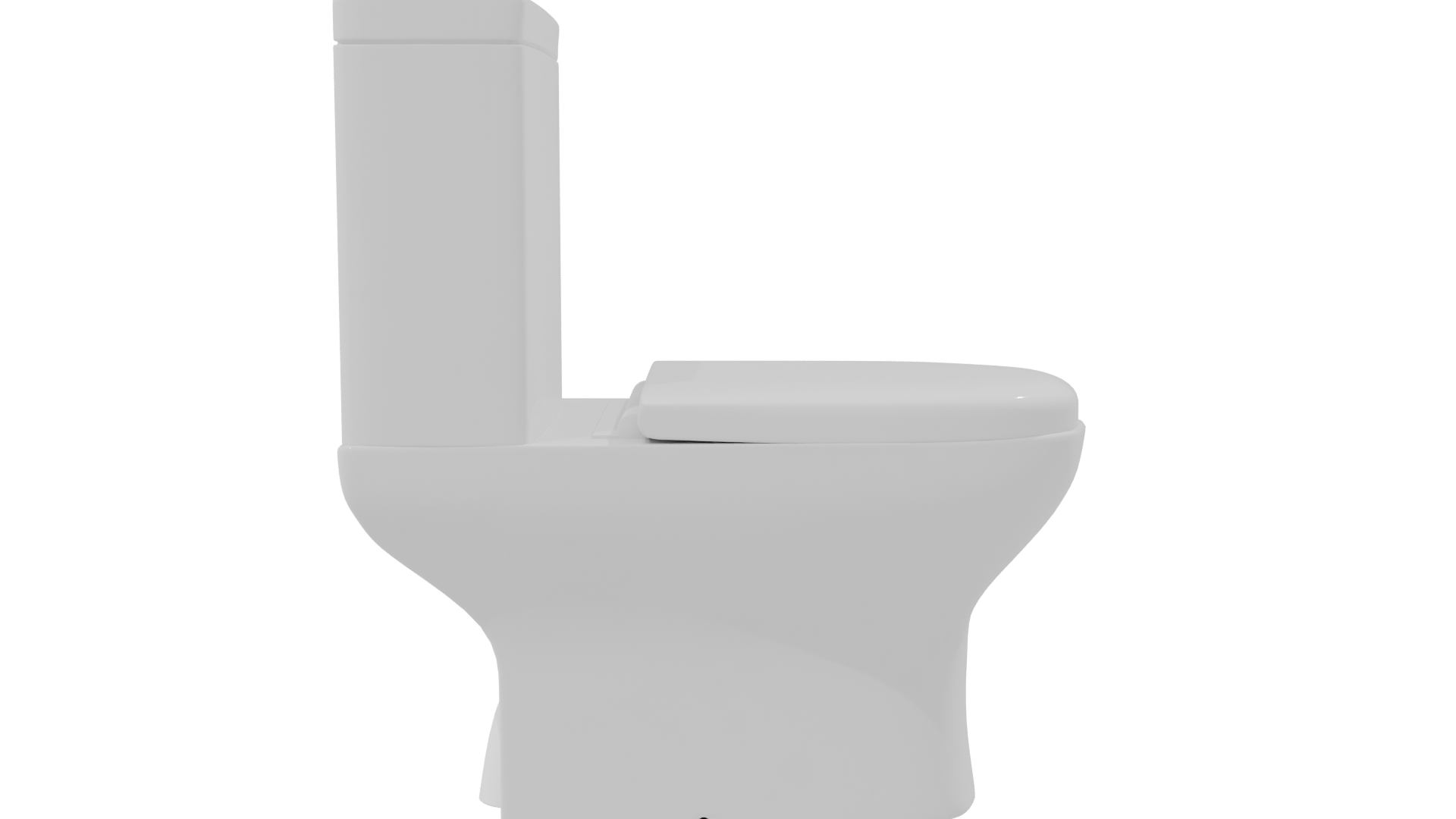 Two Pieces Girona Blanco Toilet Model - Professional 3D Model Render 8
