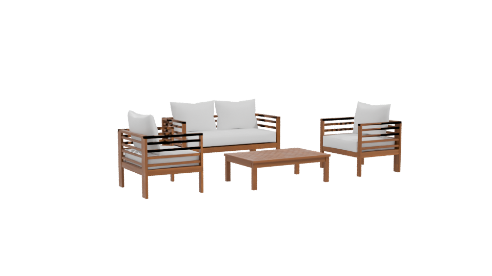 Stylish Outdoor Furniture Set 3D - Professional 3D Model Render 10