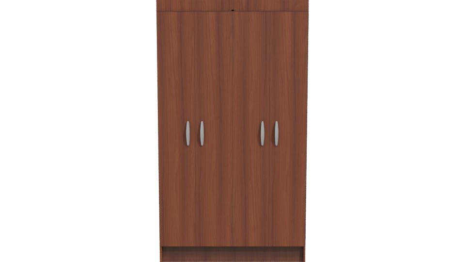 Stylish Wooden Storage Cabinet 3D - Professional 3D Model Render 11