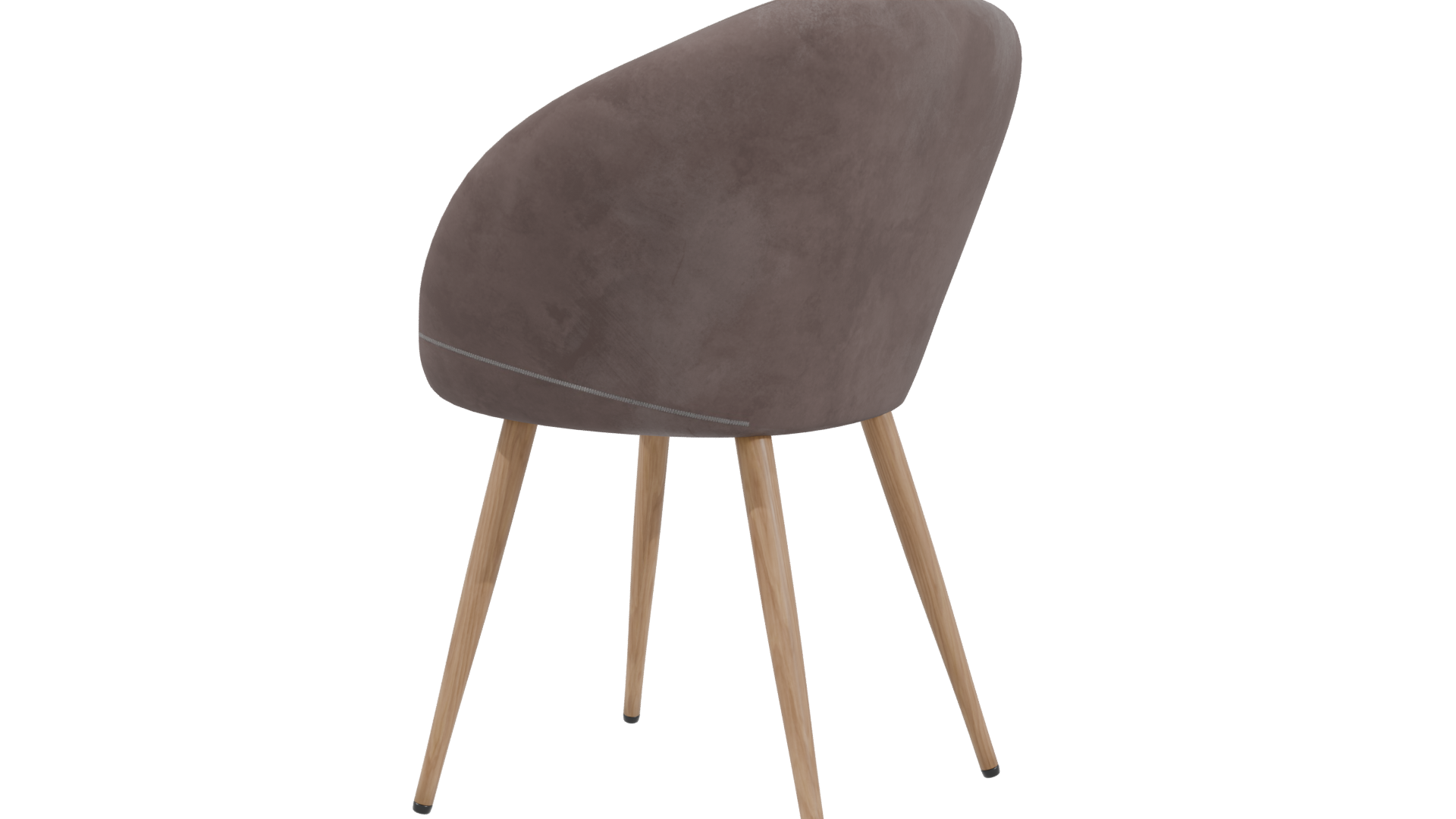 Elegant Modern Fabric Chair 3D Model - Professional 3D Model Render 3