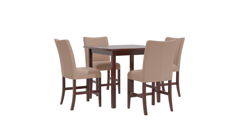 Stylish Dining Table Set 3D - Professional 3D Model Render 10