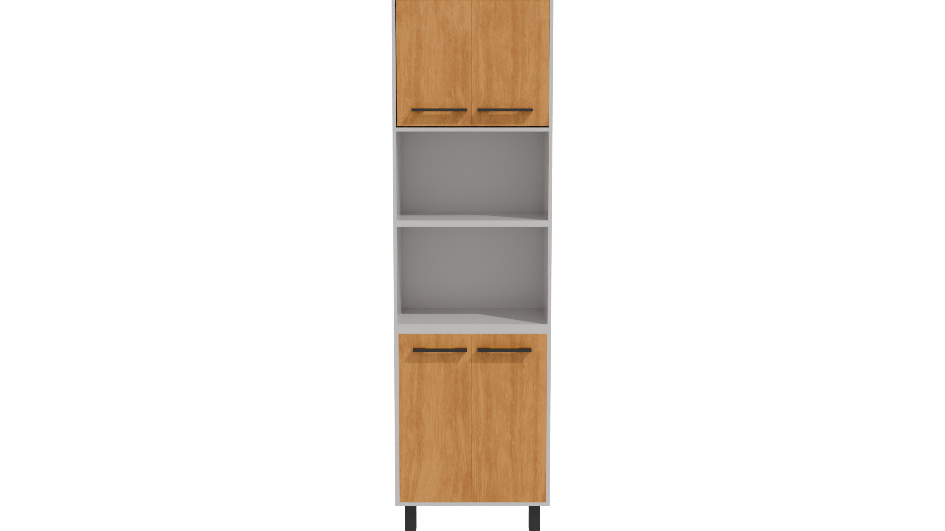 Stylish Wooden Kitchen Cabinet 3D Model - Professional 3D Model Render 23