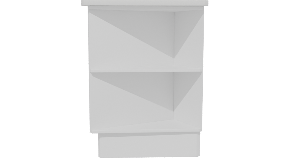 Modern Wooden Shelf Model 3D - Professional 3D Model Render 13