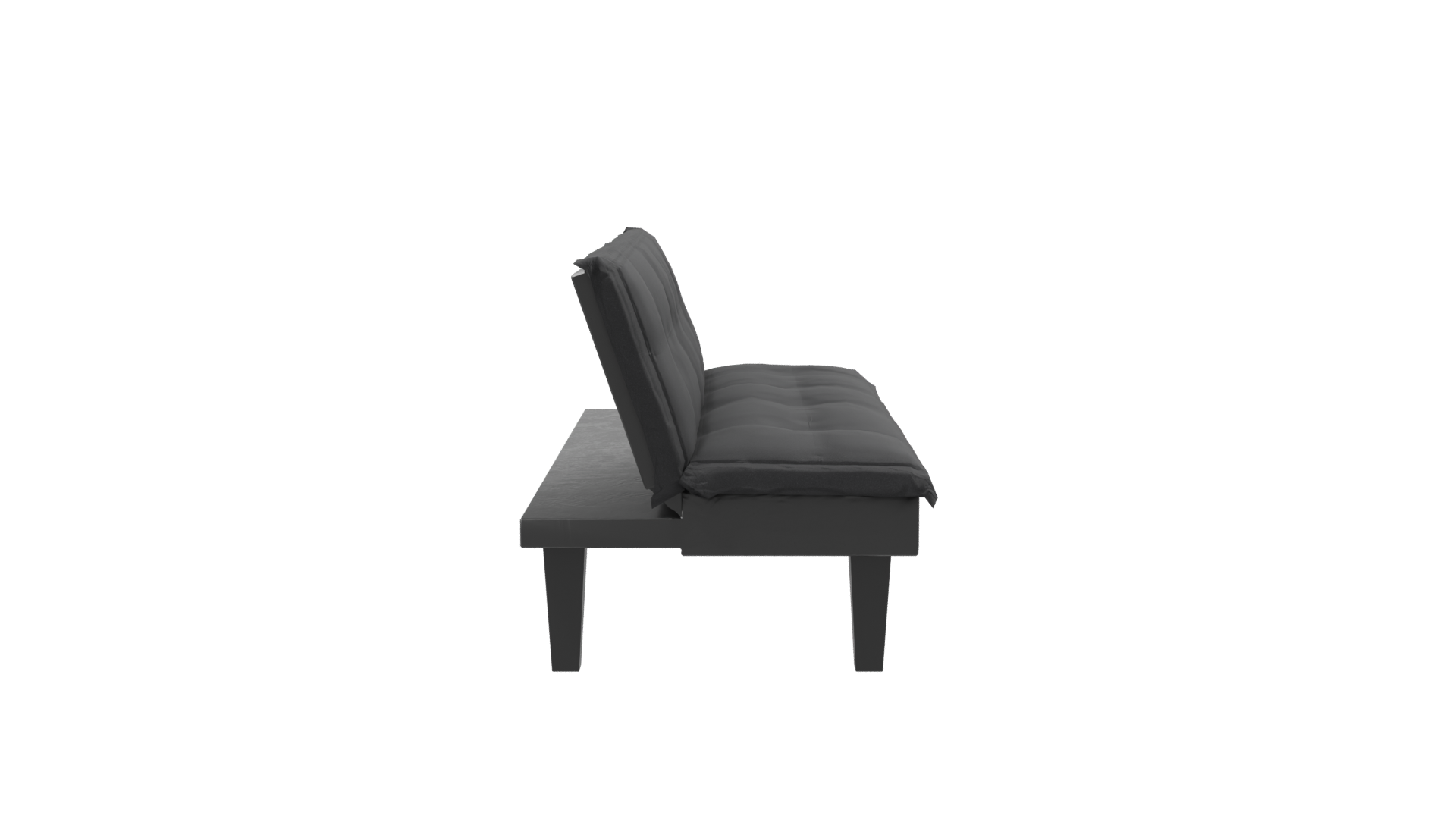 Stylish Black Sofa 3D Model - Professional 3D Model Render 8