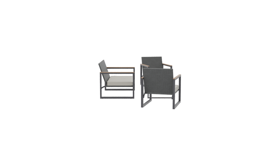 Stylish Outdoor Furniture Set - Professional 3D Model Render 8