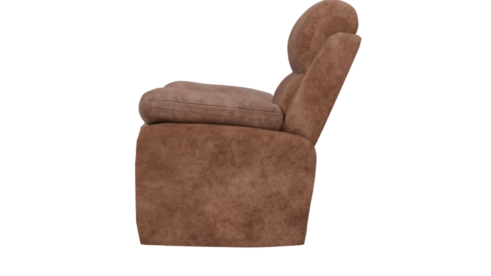 Stylish Modern Recliner Armchair 3D Model - Professional 3D Model Render 2