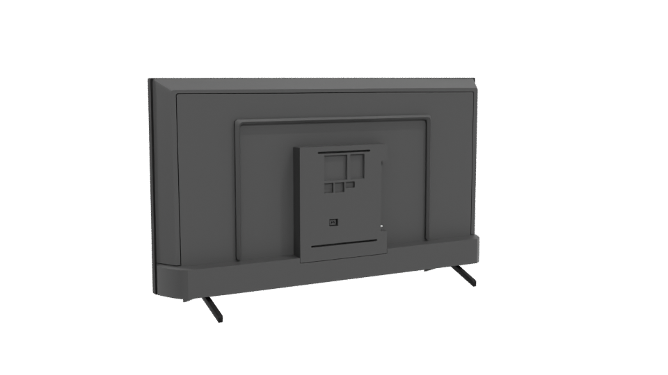 Sleek Flat Screen TV Model - Professional 3D Model Render 4