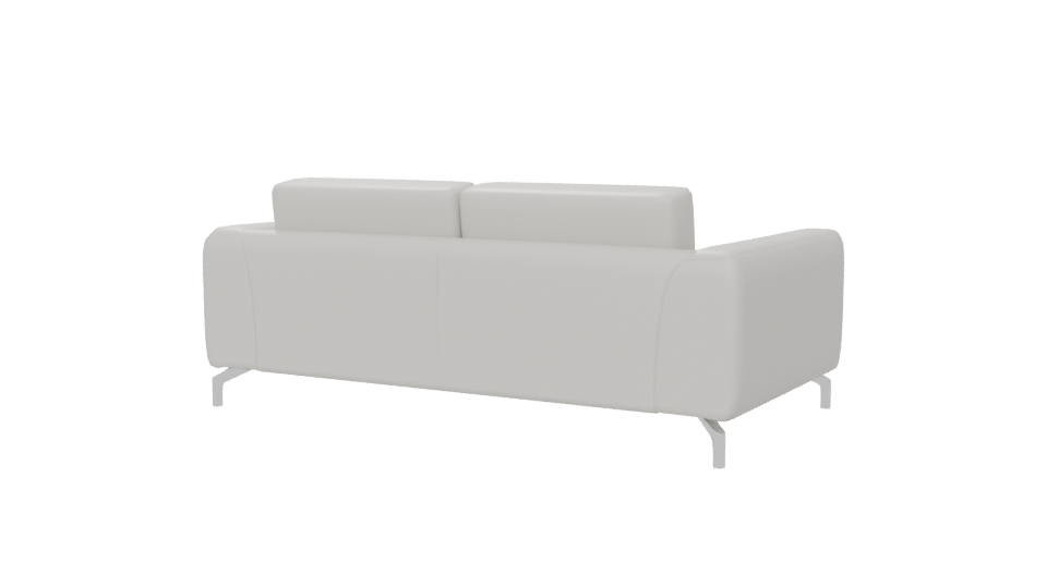 Contemporary White Sofa Model - Professional 3D Model Render 6