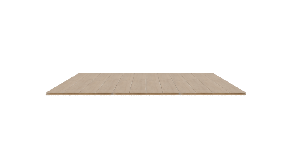 Sleek Wooden Panel Flooring 3D Model - Professional 3D Model Render 2